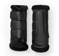 Equestrian Stockholm fur - mesh peesbeschermers zwart