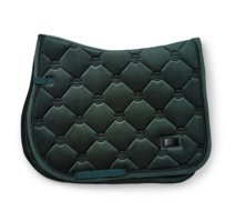 Equestrian Stockholm zadeldek Velvet Sycamore Green - jump -full 