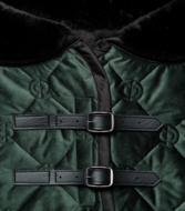 Equestrian Stockholm Velvet deken Sycamore Green
