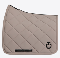 Cavalleria Toscana Diamond Quilted Jersey Dressuur Creme met zwart logo 