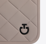 Cavalleria Toscana Diamond Quilted Jersey Dressuur Creme met zwart logo 