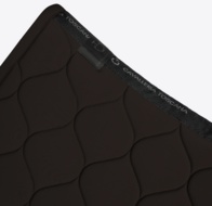 Cavalleria Toscana New Circular Quilted Jersey Dressuurpad  Espresso met zwart logo 
