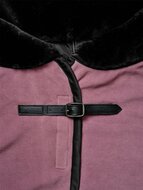 Equestrian Stockholm fleece deken met Fur kraag - Blush 