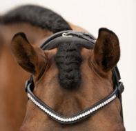 Equestrian Stockholm frontriem  6 mm Crystal 