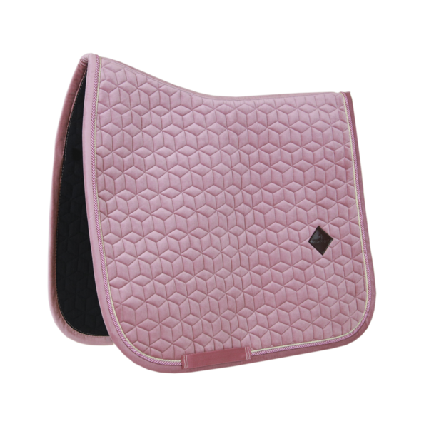 Kentucky zadelpad velvet dressuur oud roze 