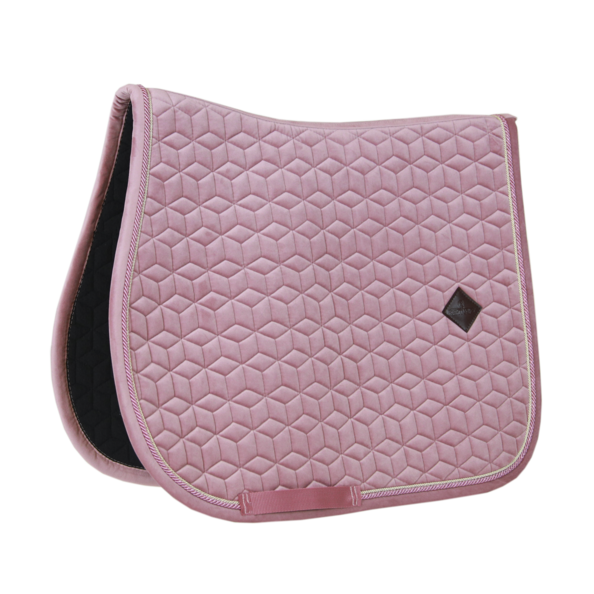 Kentucky zadelpad velvet jump oud roze 