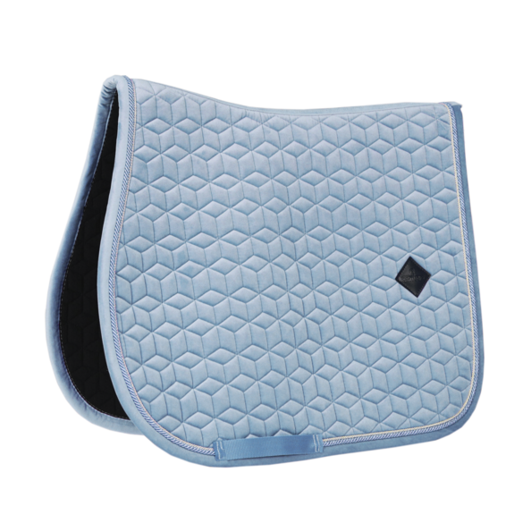 Kentucky zadelpad velvet jump licht blauw 