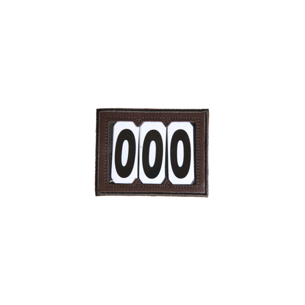 Kentucky zadeldek nummer met 3 nummers donkerbruin