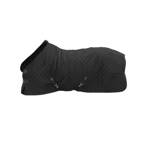 Kentucky show deken zwart / zwart 'konijnenbont' 