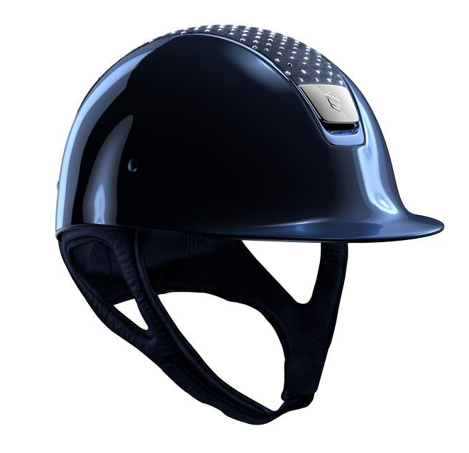 Samshield Cap 1.0  Shadow glossy met alcantara blauw sparkling  NR.B