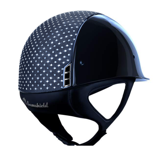 Samshield Cap 1.0  Shadow glossy met alcantara blauw sparkling  NR.B