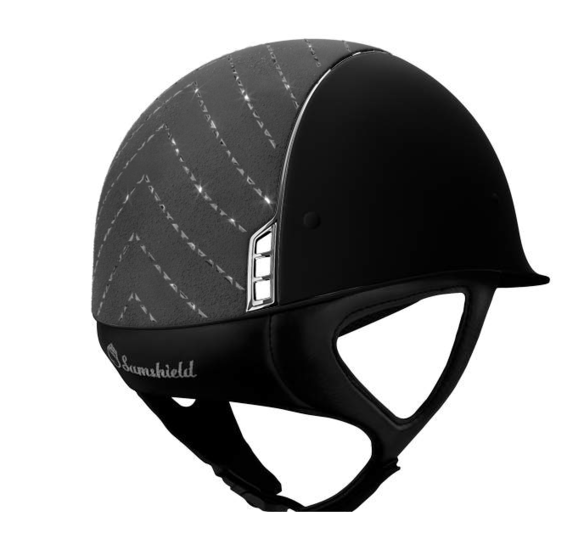 Samshield Cap 1.0  Shadow Matt Black Grey Alcantra Chevron NR. C