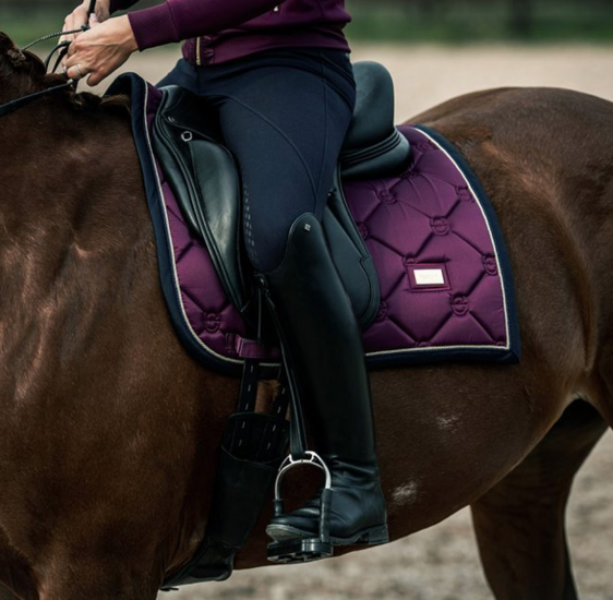 Equestrian Stockholm zadeldek dressuur Purple Gold mt cob