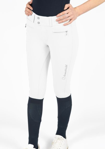 Samshield rijbroek Clara full grip SS'22 White Tone on Tone HIGHWAIST