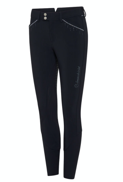 Samshield rijbroek CELESTE navy  tone on tone  full grip NL maat 42