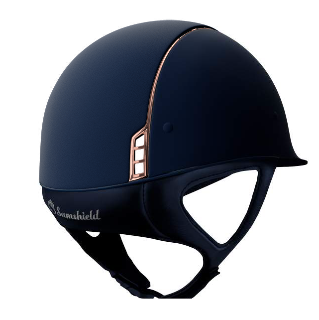 Samshield Cap 1.0  Shadow Mat Blue met Rose gold N.3