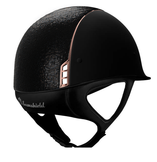 Samshield Cap 1.0  Shadow Mat Black, Shimmer top met Rose gold N.5