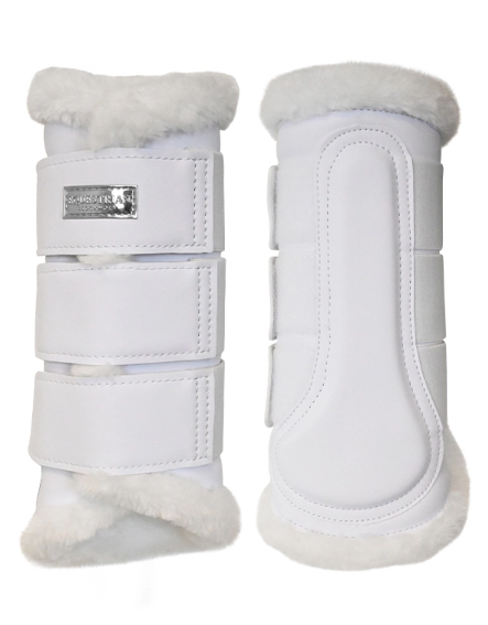 Equestrian Stockholm wit Silver (bont)pees beschermers 