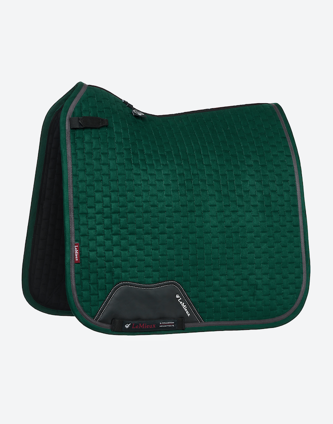 Le Mieux SUEDE SPRUCE dressuur zadeldekje MAAT COB