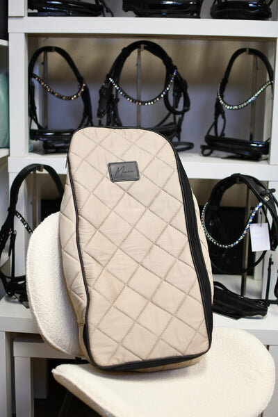 Monere hoofdstel tas beige met zacht 'konijnenbont'