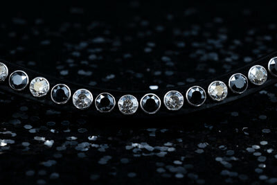 Monère mat zwart frontriem classic XL Jet Hematiet - Silver Shade