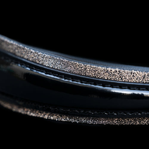 Monère Neusriem trens zwart lak Fabric rose gold 