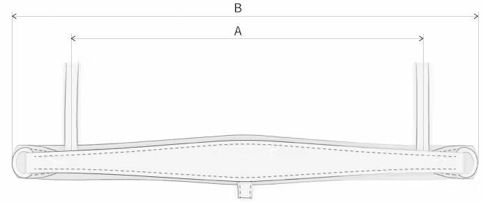 Monère Neusriem trens zwart lak Fabric rose gold 
