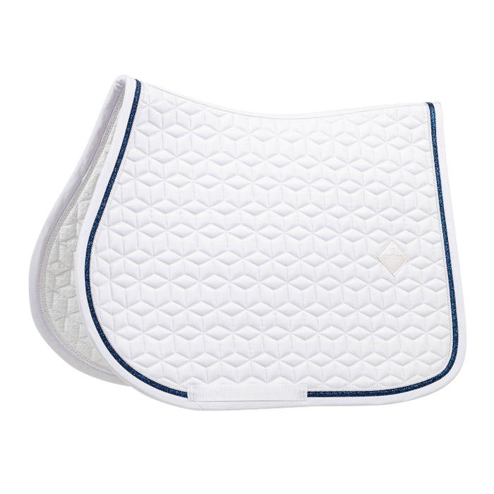 Kentucky zadelpad glitter rope JUMP White/Navy Full 