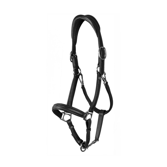 Dy'on Halster zacht Leer Zwart