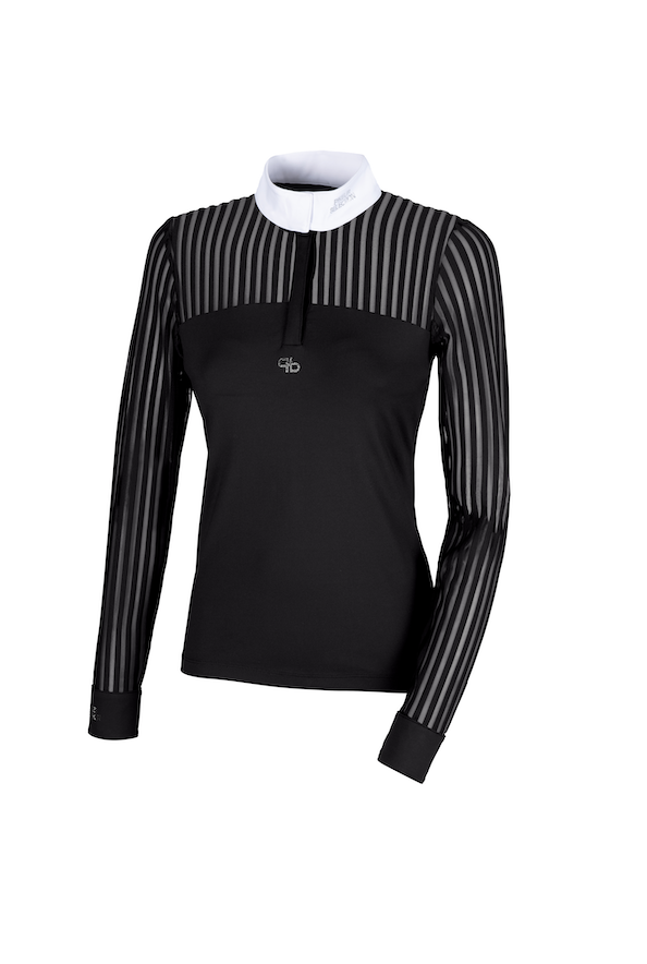 Pikeur 5290 wedstrijdshirt lange mouw Zwart