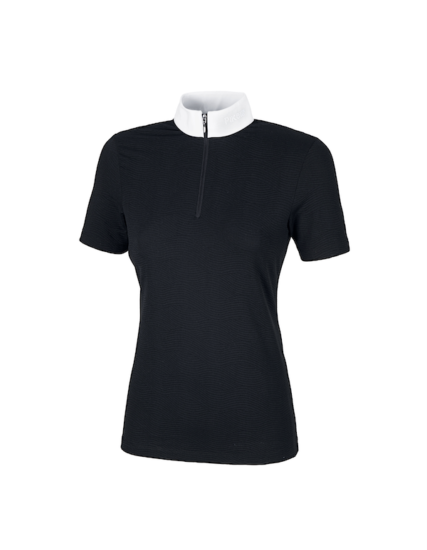 Pikeur 5320 Texture shirt Zwart MAAT 40