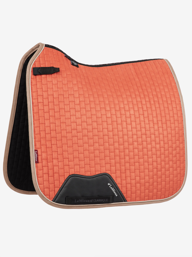 Le Mieux SUEDE Apricot dressuur zadeldekje MAAT COB