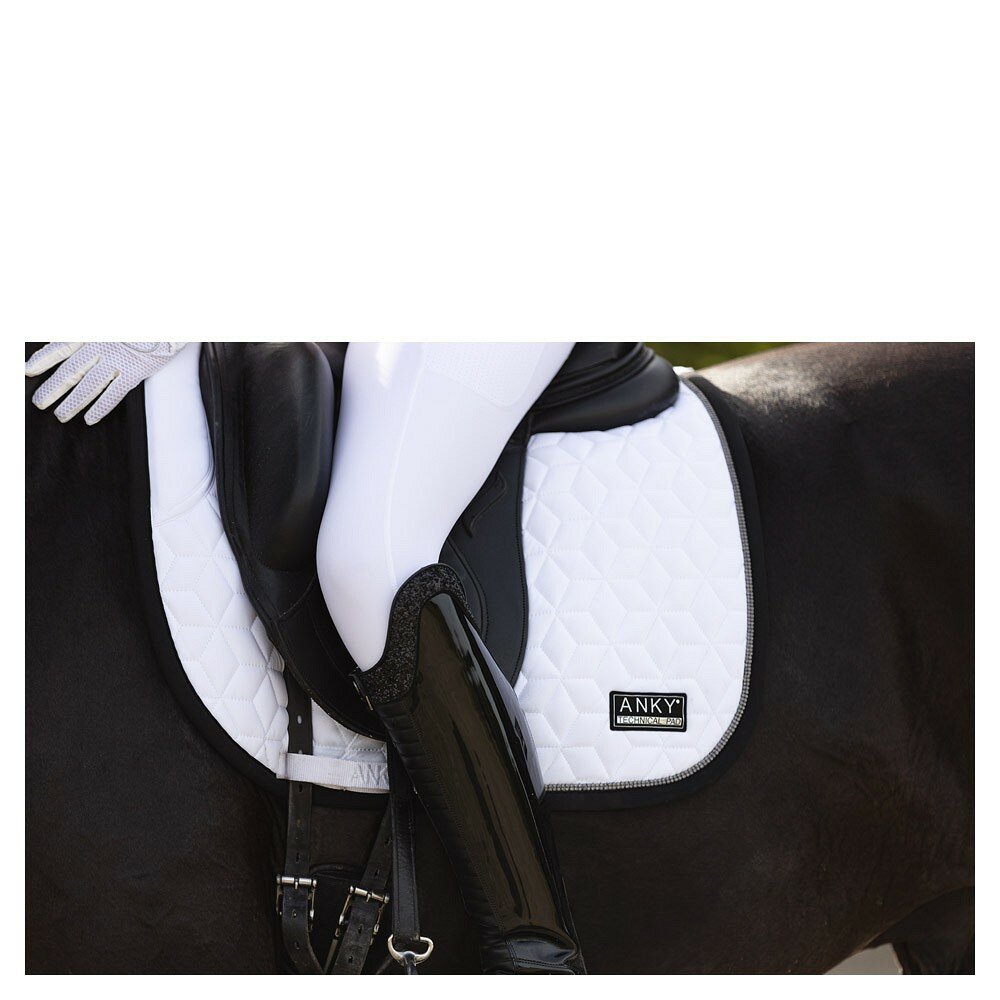 Anky zadelpad Nylon Consensus wit/zwart full