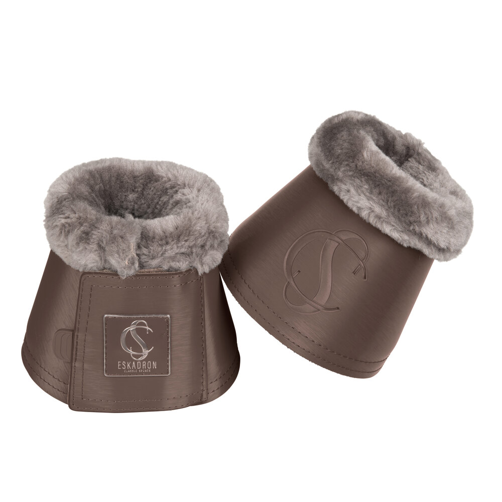 Eskadron Springschoenen Softslate met fauxfur Classic Sports Smoke Taupe '24
