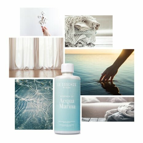 Wasparfum Le Essenze di Elda Aqua Marina grote fles 500 ml.