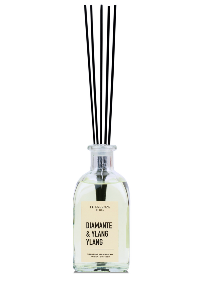 Wasparfum Le Essenze di Elda Geurstokjes Diamante & Ylang Ylang | 250 ml