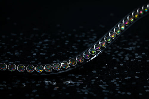 Monère mat zwart frontriem classic XL  VITRAIL MEDIUM