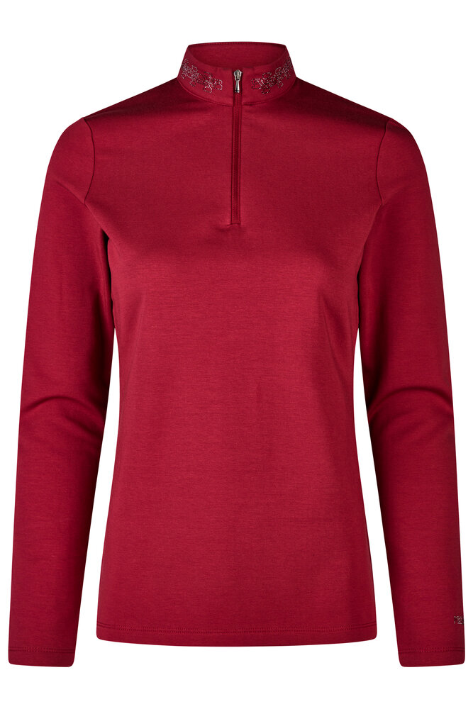 Pikeur studs lange mouwen shirt 6273 Rumba red