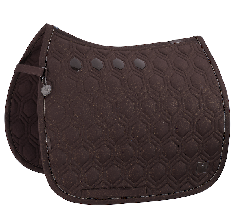 Eskadron zadeldek dressuur Sparkle Emblem platinum '24 teak brown