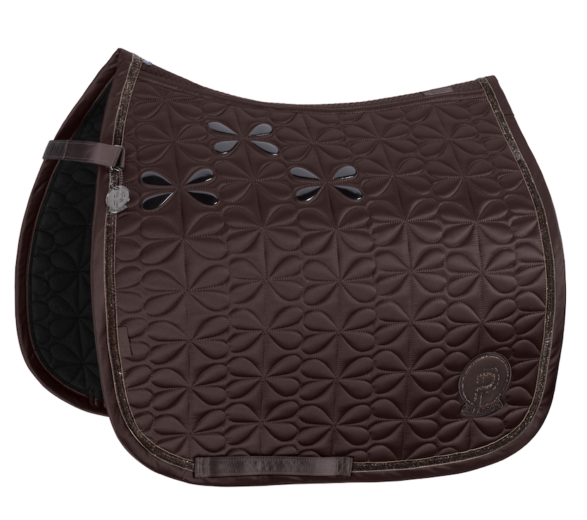 Eskadron zadeldek Mattgloss Bow platinum '24 teak brown- PONY