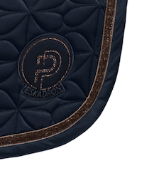 Eskadron zadeldek dressuur Sparkle Emblem platinum '24 atlantic blue