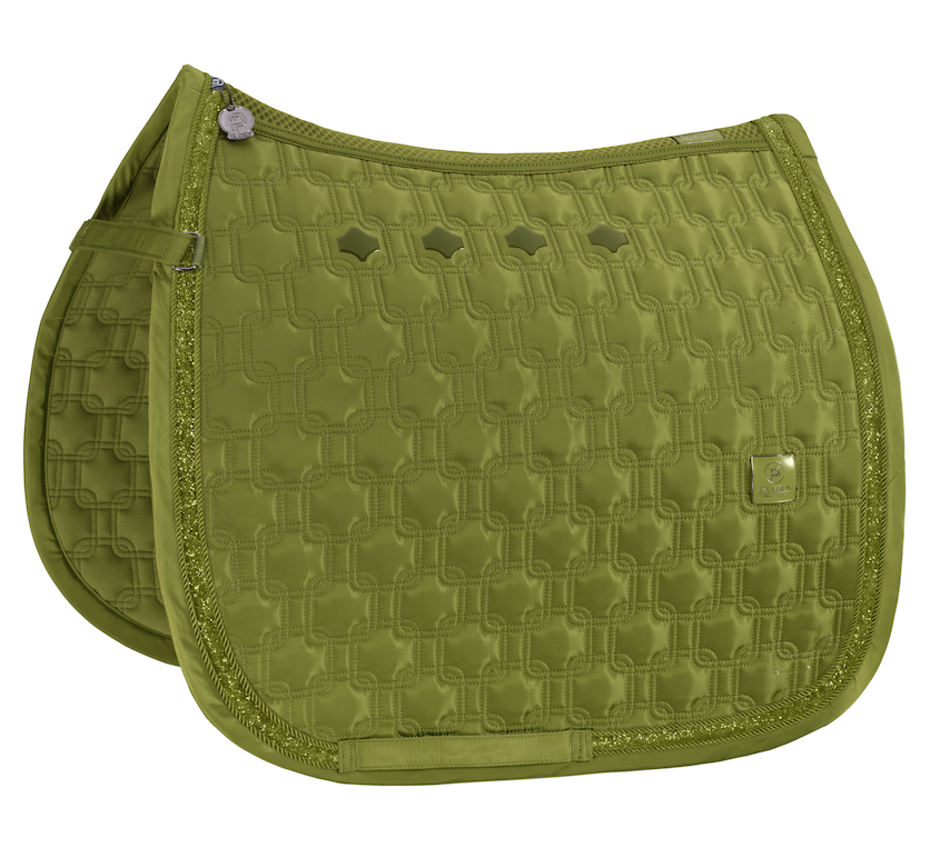 Eskadron highglossy chain jewel  zadeldekje platinum '24 moss green PONY