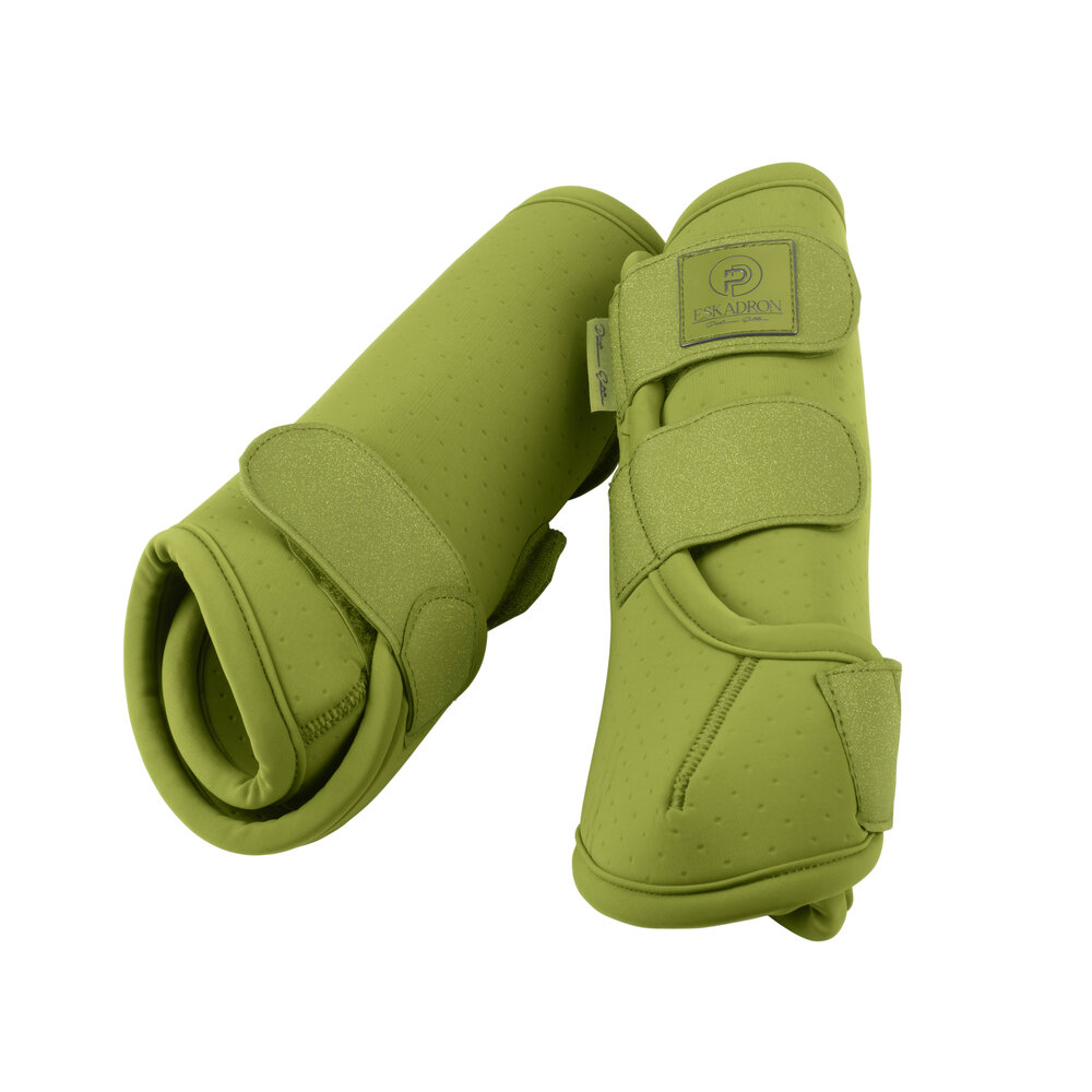 Eskadron peesbeschermers pro dressuur achterbeen (hind) moss green MAAT L