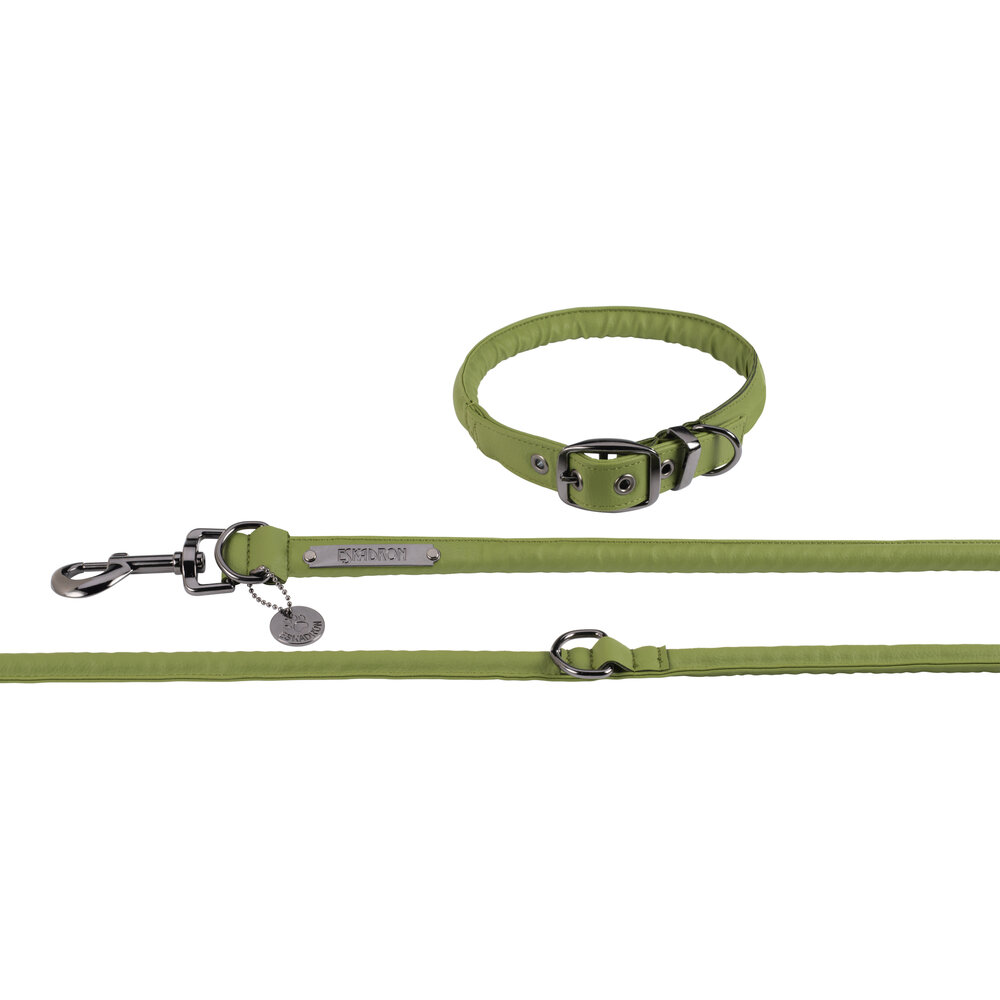 Eskadron Honden Halsband+Riem Platinum moss green '24