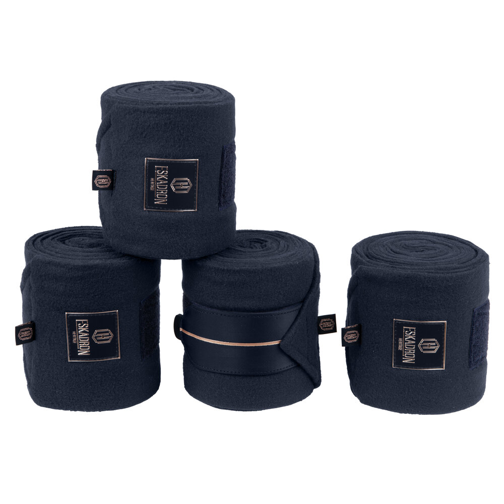 Eskadron Bandages Fleece platinum zwart 