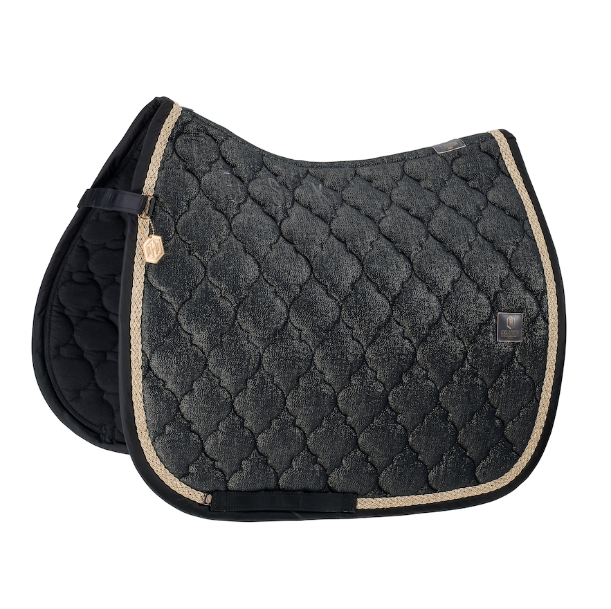 Eskadron zadeldek dressuur Cotton Glitter Heritage '24 Zwart Full