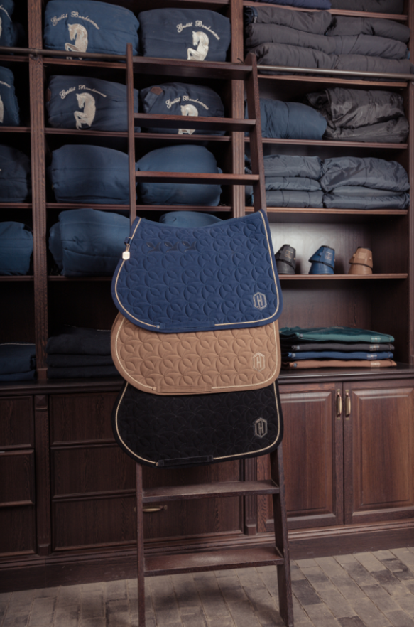 Eskadron zadeldek dressuur Velour Emblem Heritage '24 True Blue Full