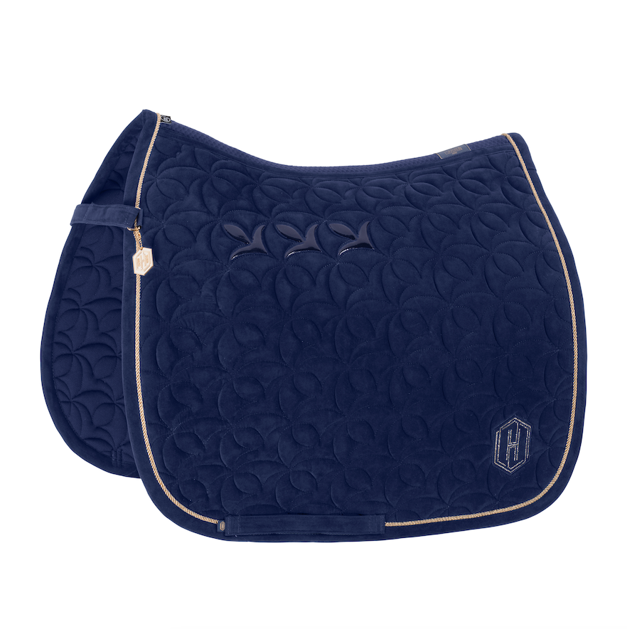 Eskadron zadeldek dressuur Velour Emblem Heritage '24 True Blue Full