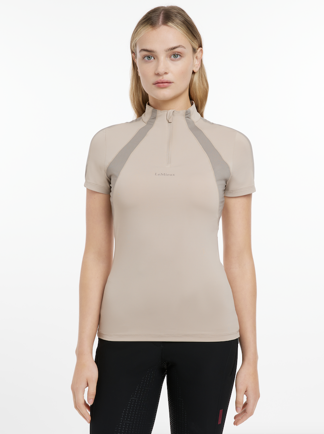 Le Mieux Maria Mesh Baselayer korte mouw Almond MAAT 42