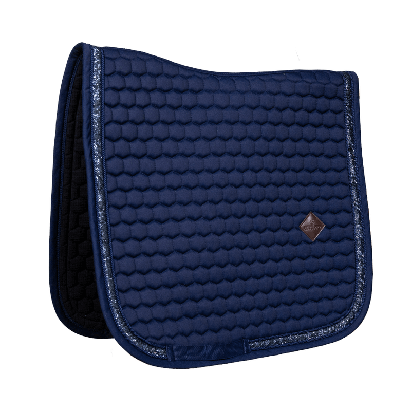 Kentucky Glitter Band dressuur Navy  maat FULL